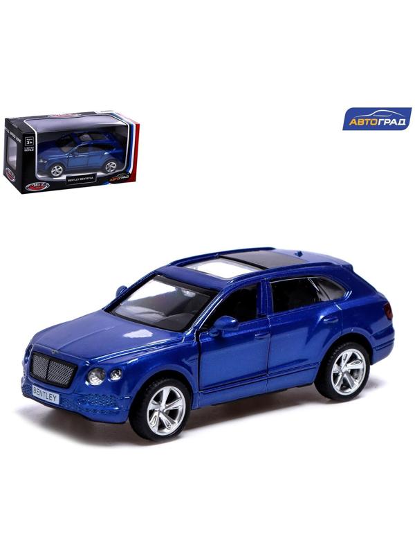 Машина металлическая BENTLEY BENTAYGA, 1:45, инерция, открываются двери, цвет синий