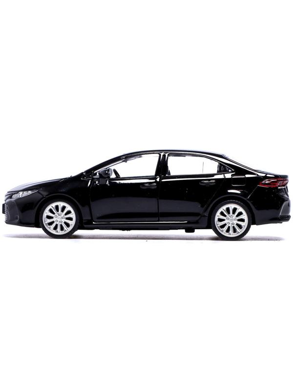 Машина металлическая TOYOTA COROLLA HYBRID, 1:43, инерция, открываются двери, цвет чёрный