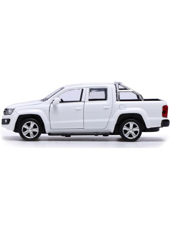 Машина металлическая VOLKSWAGEN AMAROK, 1:46, инерция, открываются двери, цвет белый