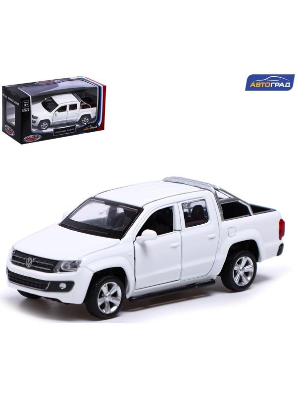 Машина металлическая VOLKSWAGEN AMAROK, 1:46, инерция, открываются двери, цвет белый