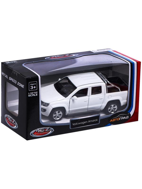 Машина металлическая VOLKSWAGEN AMAROK, 1:46, инерция, открываются двери, цвет белый