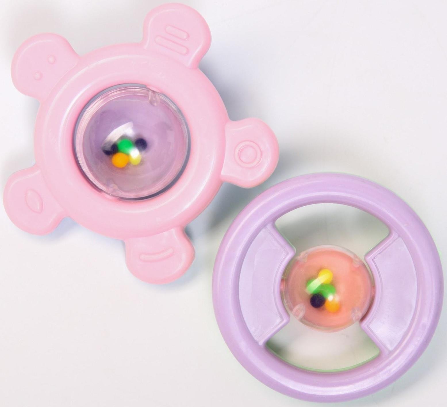 Набор погремушек «Нежность Руль», 2шт, цвет МИКС