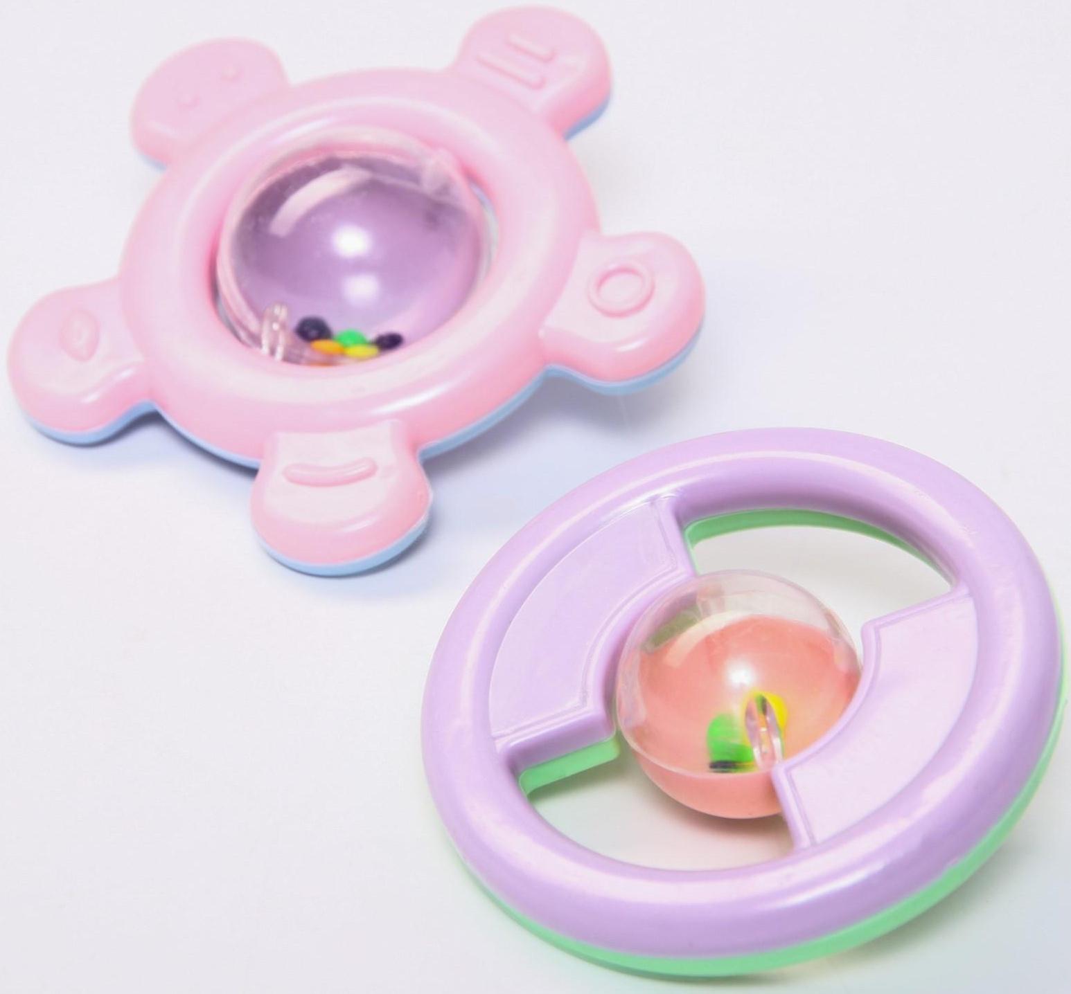 Набор погремушек «Нежность Руль», 2шт, цвет МИКС