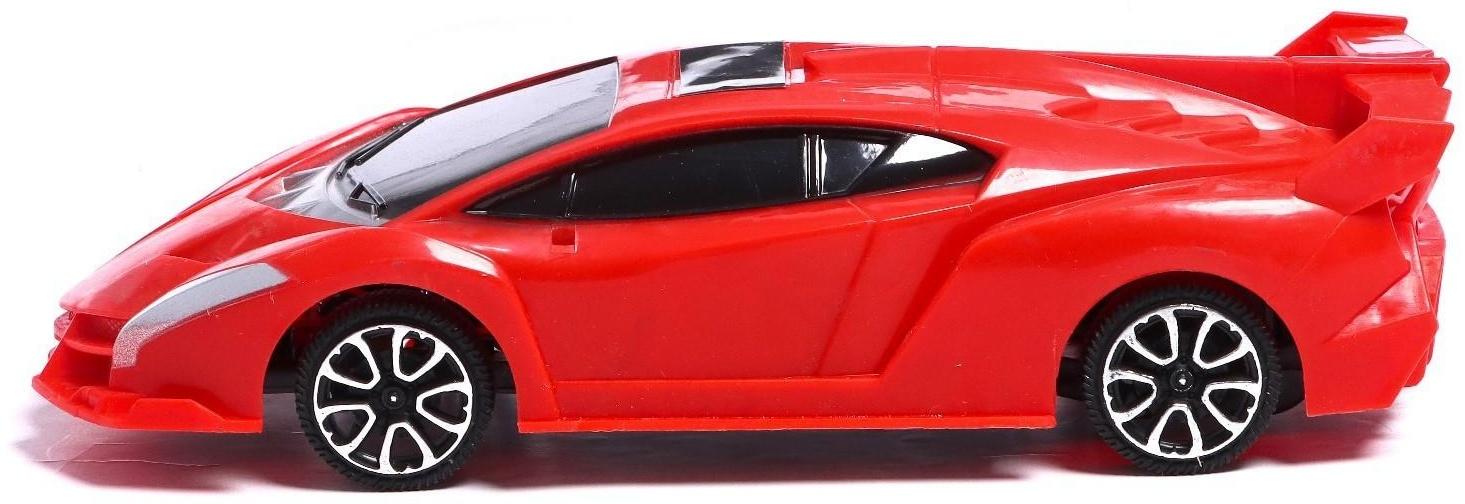 Машина радиоуправляемая «Суперкар», работает от батареек, цвет красный