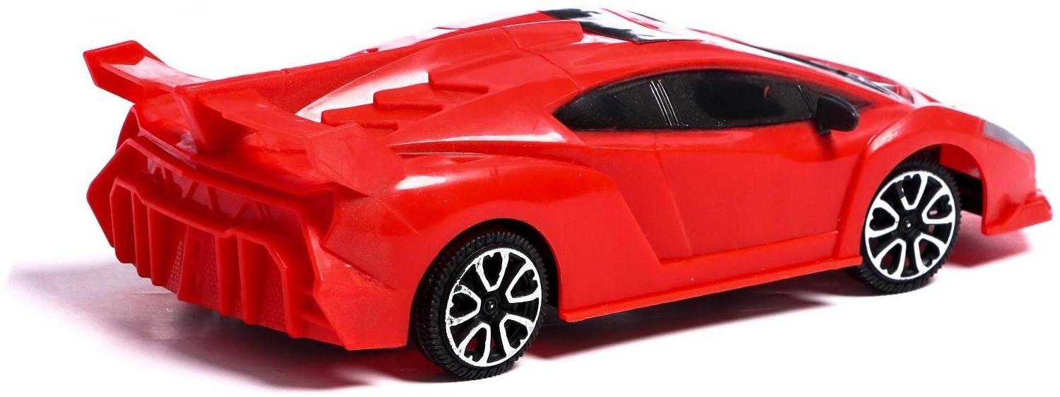 Машина радиоуправляемая «Суперкар», работает от батареек, цвет красный