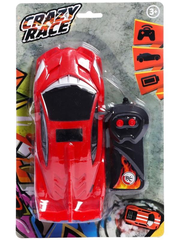 Машина радиоуправляемая «Суперкар», работает от батареек, цвет красный