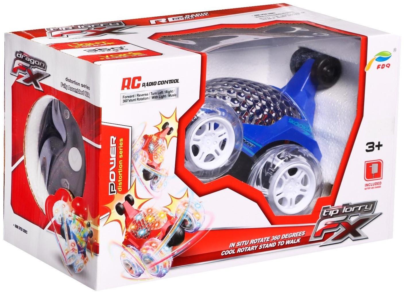 Перевёртыш радиоуправляемый «Трюкач», подсветка колес, работает от аккумулятора цвет синий