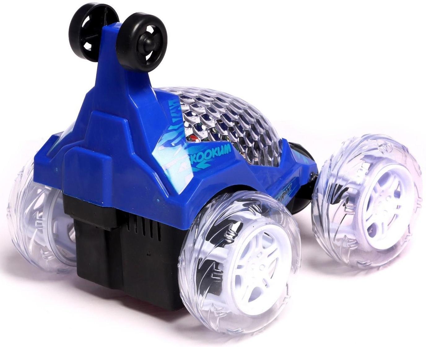 Перевёртыш радиоуправляемый «Трюкач», подсветка колес, работает от аккумулятора цвет синий