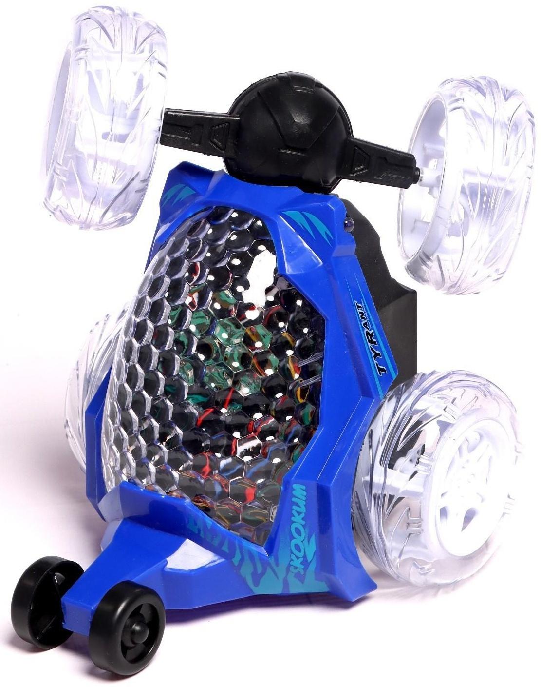 Перевёртыш радиоуправляемый «Трюкач», подсветка колес, работает от аккумулятора цвет синий