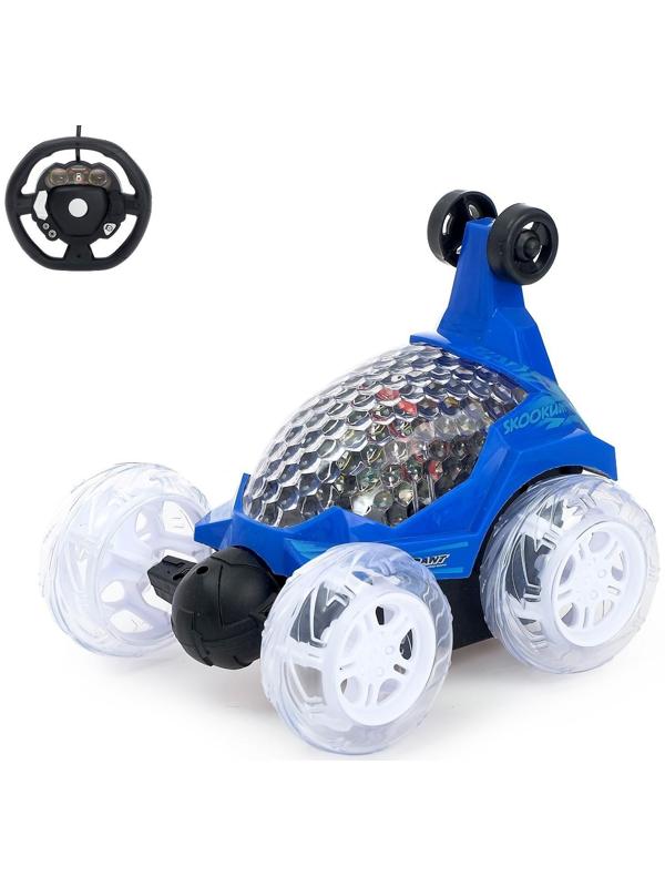 Перевёртыш радиоуправляемый «Трюкач», подсветка колес, работает от аккумулятора цвет синий