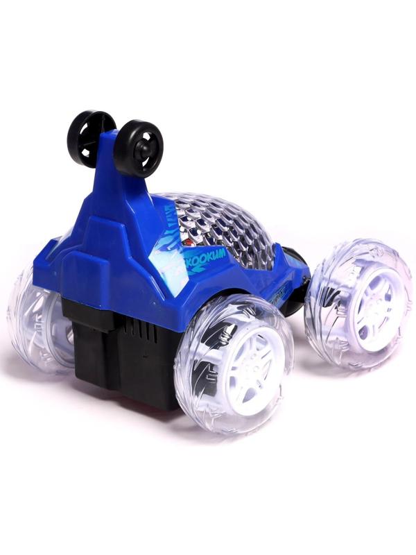 Перевёртыш радиоуправляемый «Трюкач», подсветка колес, работает от аккумулятора цвет синий