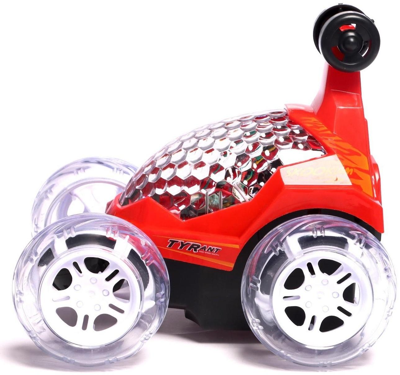 Перевёртыш радиоуправляемый «Трюкач», подсветка колес, работает от аккумулятора цвет красный