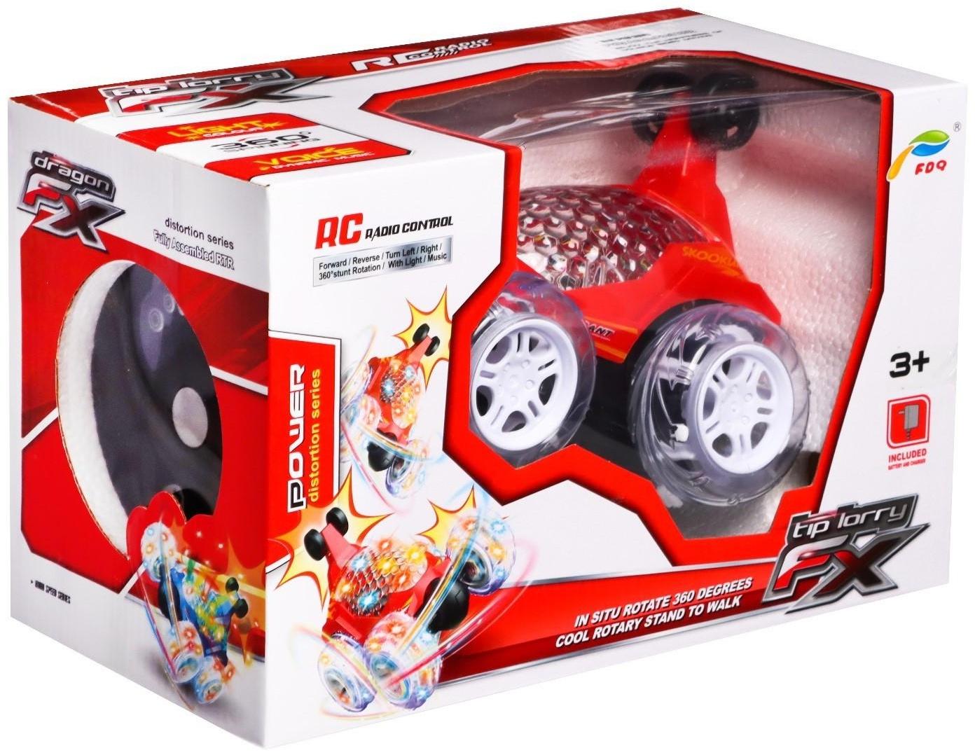 Перевёртыш радиоуправляемый «Трюкач», подсветка колес, работает от аккумулятора цвет красный