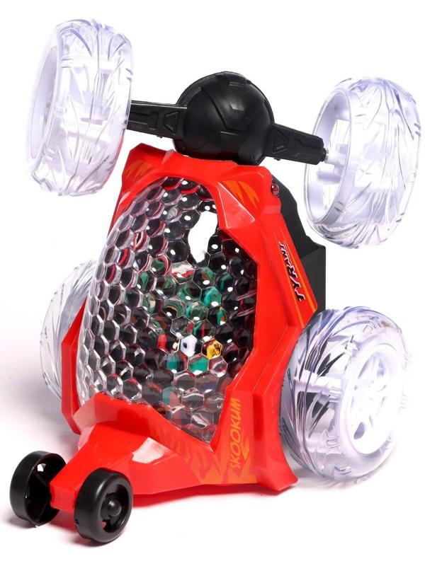 Перевёртыш радиоуправляемый «Трюкач», подсветка колес, работает от аккумулятора цвет красный