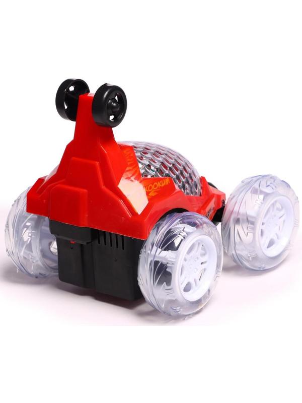 Перевёртыш радиоуправляемый «Трюкач», подсветка колес, работает от аккумулятора цвет красный