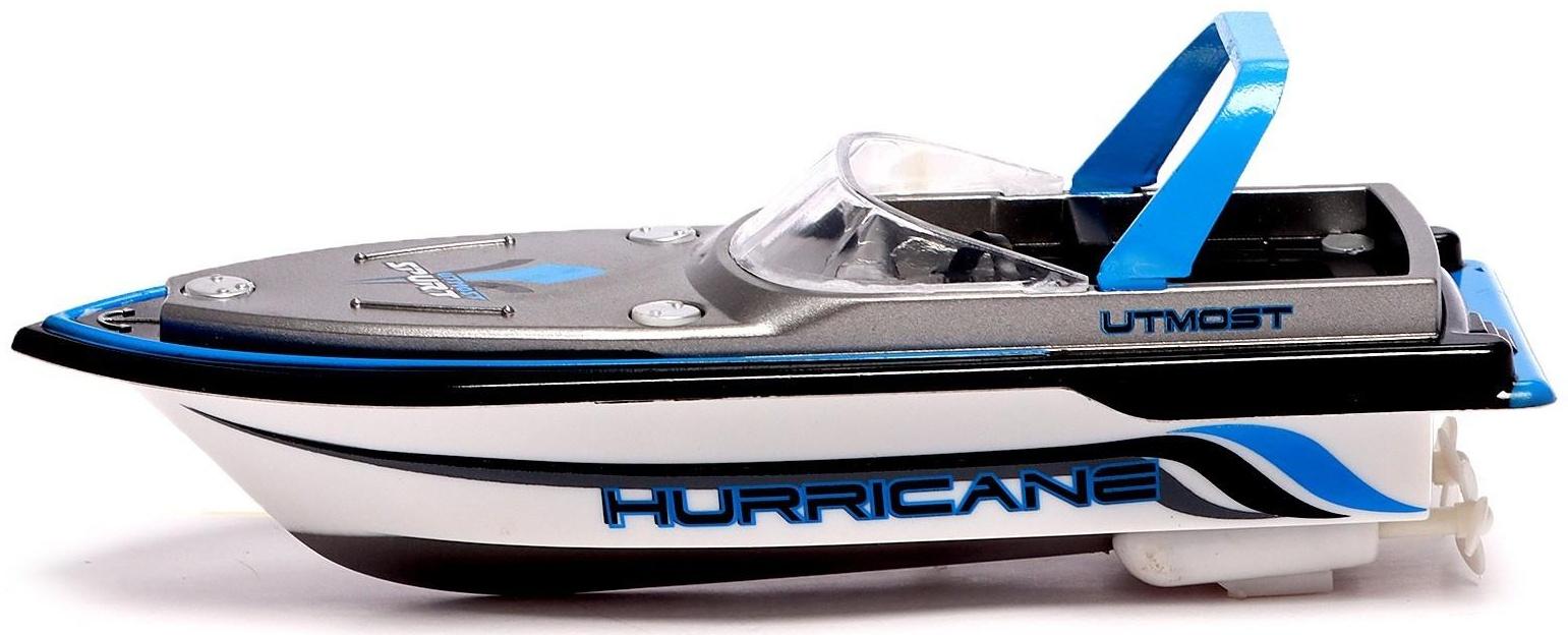 Катер радиоуправляемый Mini Boat, работает от аккумулятора, цвет синий