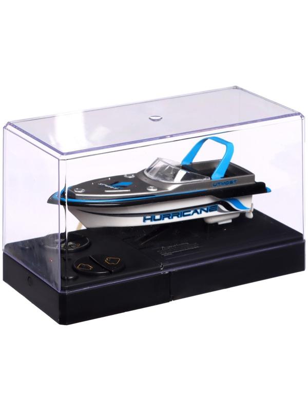 Катер радиоуправляемый Mini Boat, работает от аккумулятора, цвет синий