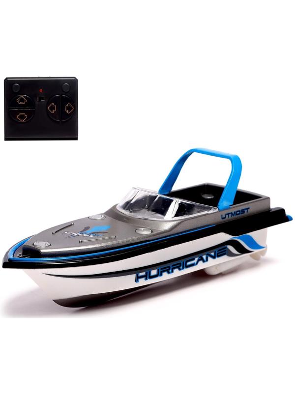 Катер радиоуправляемый Mini Boat, работает от аккумулятора, цвет синий