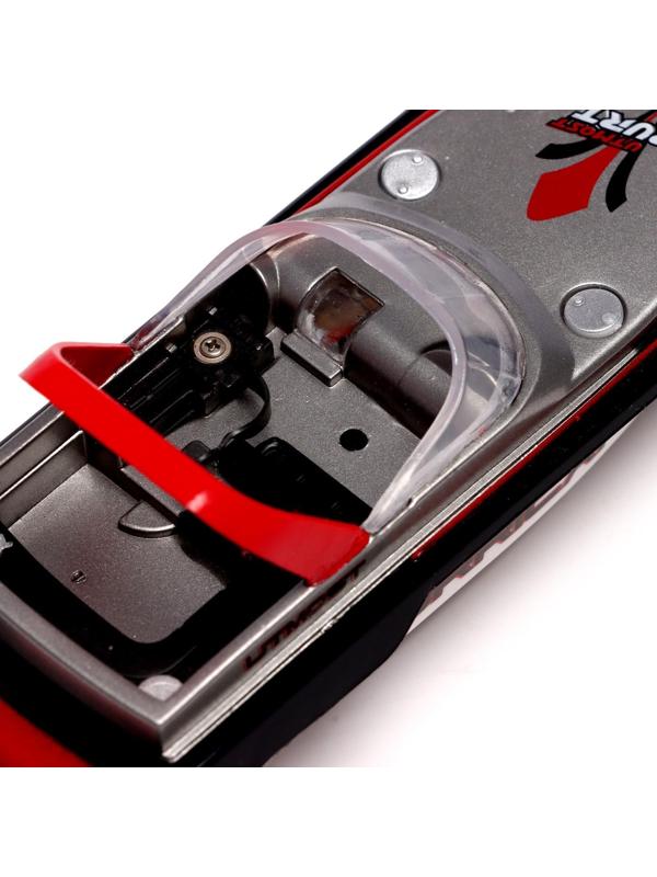 Катер радиоуправляемый Mini Boat, работает от аккумулятора, цвет красный