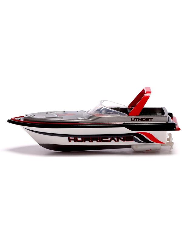 Катер радиоуправляемый Mini Boat, работает от аккумулятора, цвет красный