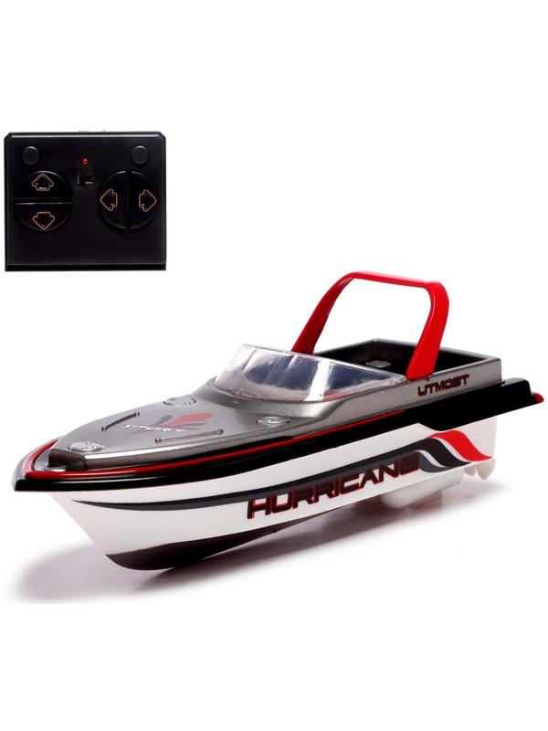 Катер радиоуправляемый Mini Boat, работает от аккумулятора, цвет красный