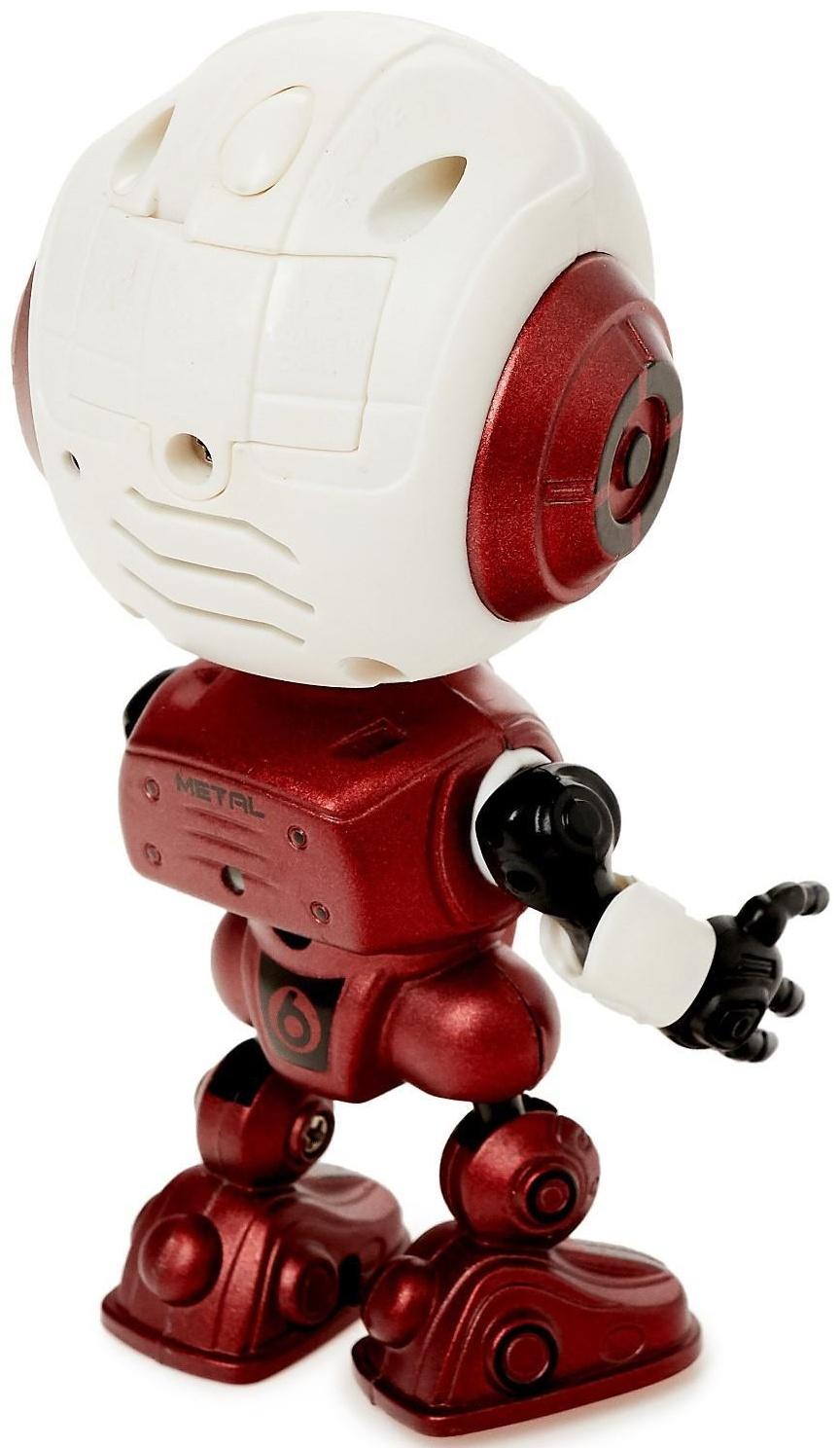 Робот «Повторюшка», реагирует на прикосновение, световые и звуковые эффекты, цвет красный