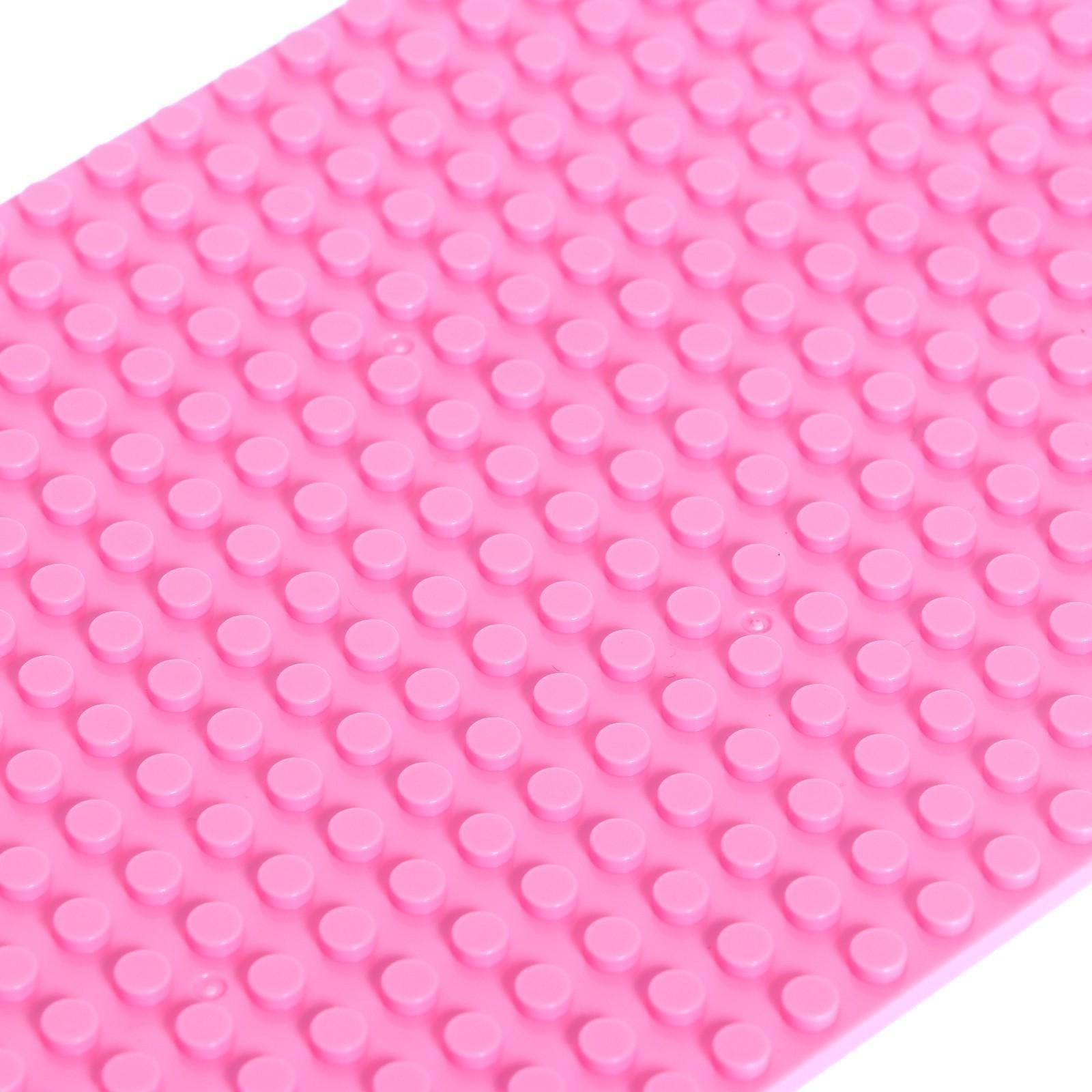 Пластина-перекрытие для конструктора, 25,5 × 12,5 см, цвет розовый