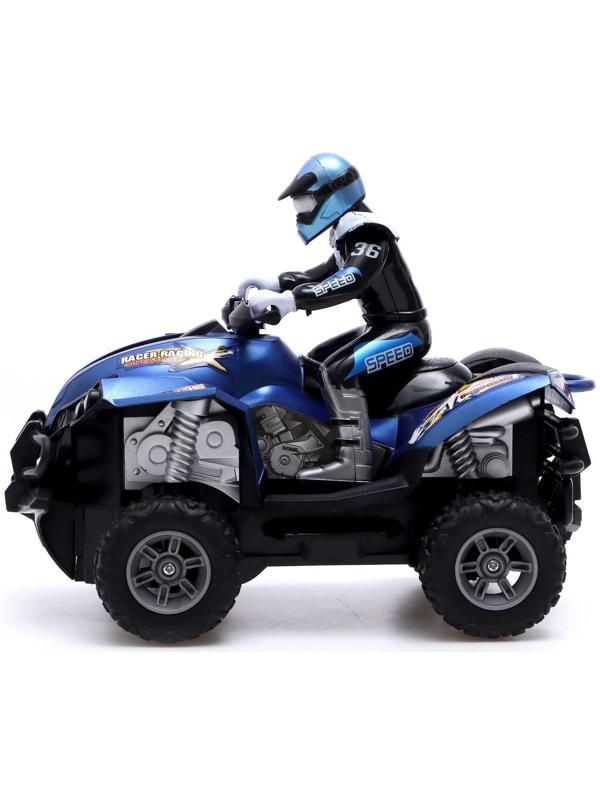 Мотоцикл радиоуправляемый «Квадроцикл», 1:12, цвет синий