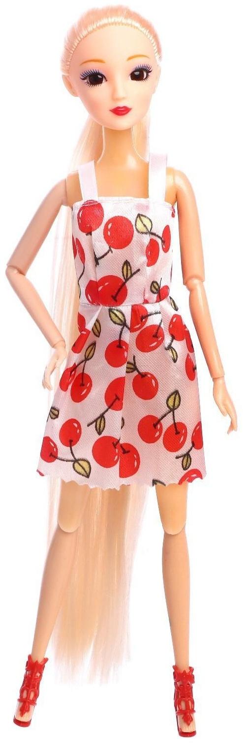 Кукла модная шарнирная «Карина», в платье, МИКС