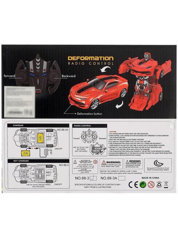Робот радиоуправляемый «Автобот», трансформируется, работает от батареек, цвет красный