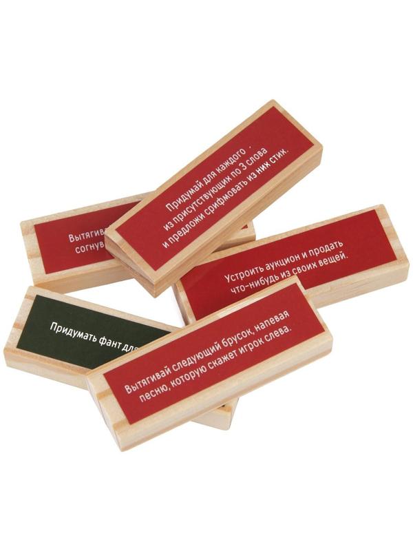 Настольная игра «Башня против стульев», 54 бруска с наклейками, 18 стульев, 12+