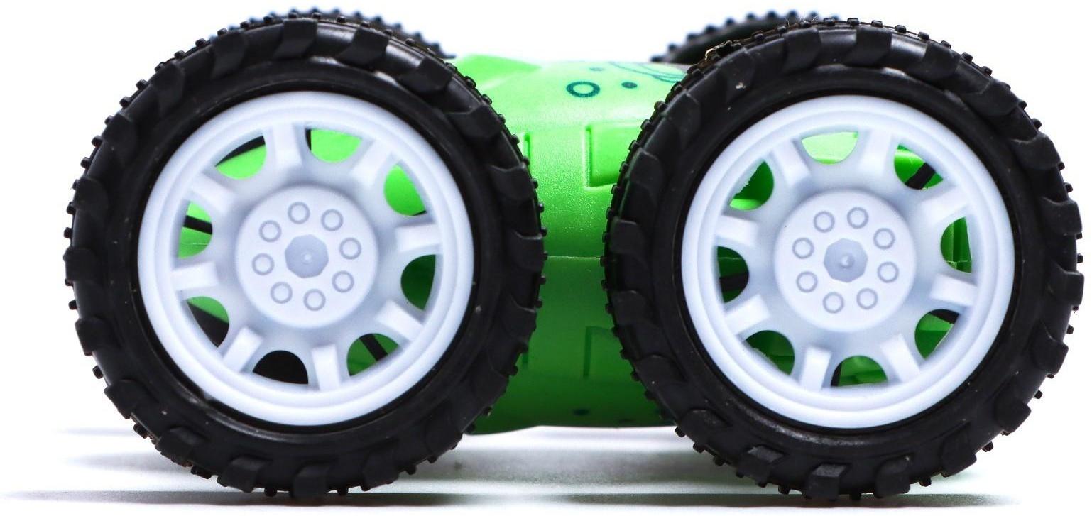 Перевертыш инерционный «Машинка-перевертыш», цвет зелёный