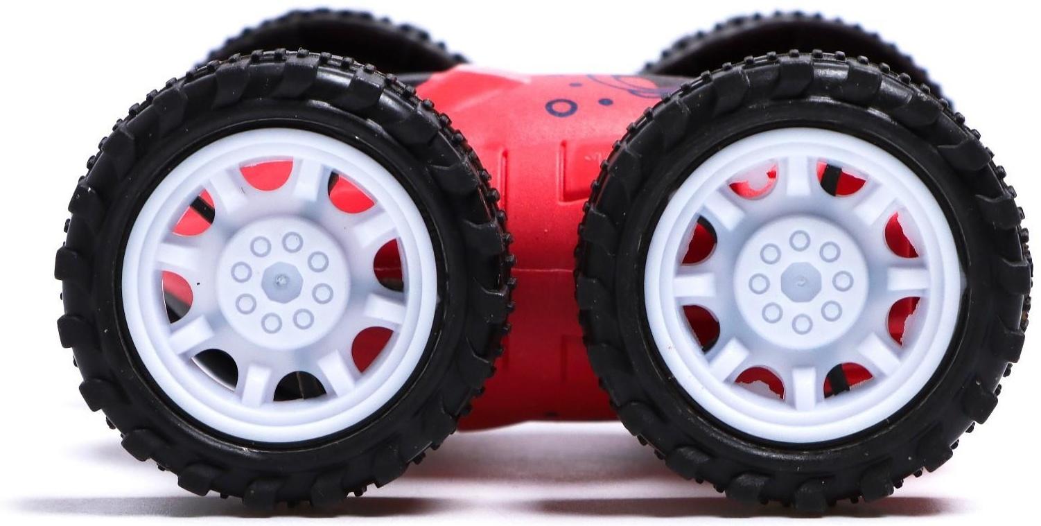 Перевертыш инерционный «Машинка-перевертыш», цвет красный