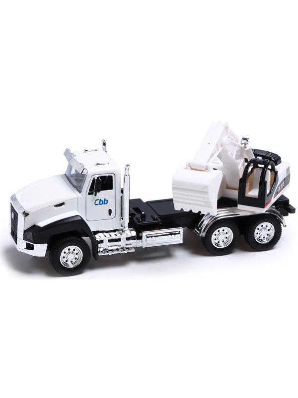 Грузовик металлический «Кран», инерция, открываются двери, свет и звук