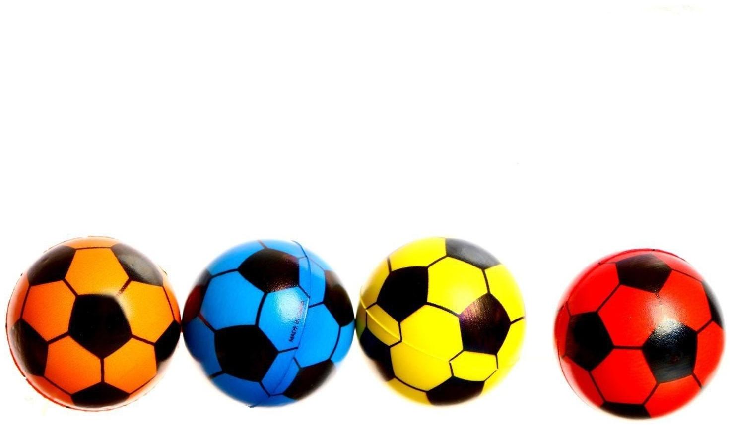 Мяч «Футбол», 4,5 см., цвета микс, 1 шт., 7393826