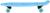 Пенниборд 56 х 15 см, колеса PVC 50 мм, пластиковая подвеска, цвет светло-голубой