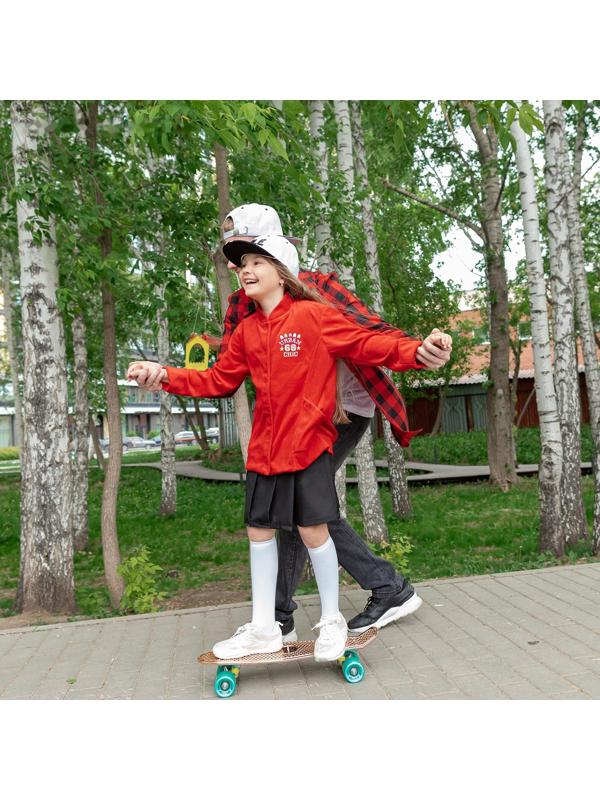 Пенниборд 56 х 15 см, колеса PU 60 х 45 мм, алюминиевая подвеска, цвет бронзовый