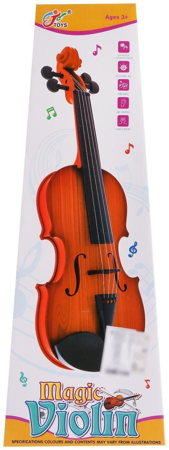 Игрушка музыкальная «Скрипка. Маэстро», звуковые эффекты, цвет светло-коричневый