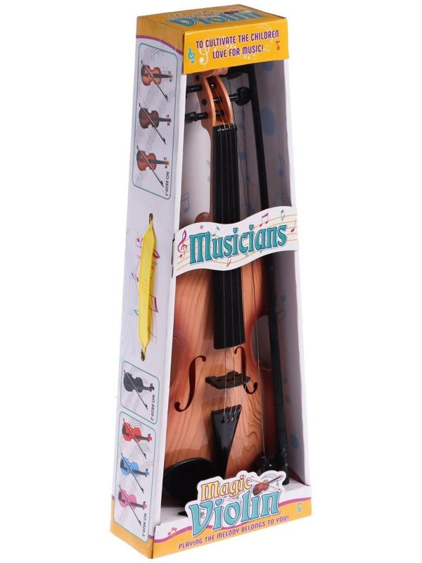 Игрушка музыкальная «Скрипка. Маэстро», звуковые эффекты, цвет светло-коричневый