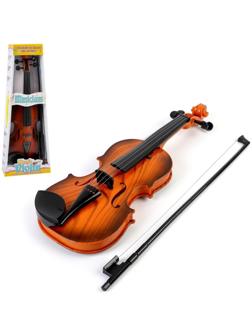 Игрушка музыкальная «Скрипка. Маэстро», звуковые эффекты, цвет коричневый