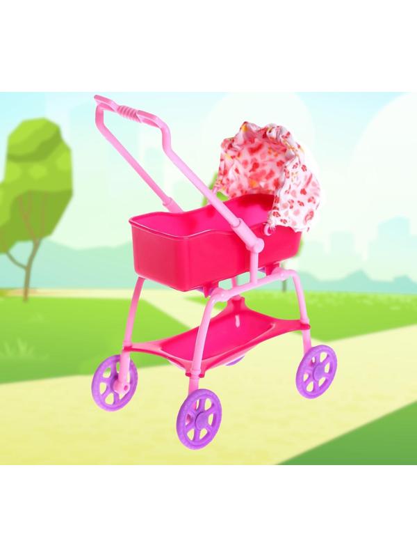 Кукла модель «Молодая мама», с пупсом, с аксессуарами, цвет бирюзовый