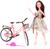 Кукла-модель «Нежные мечты» с велосипедом