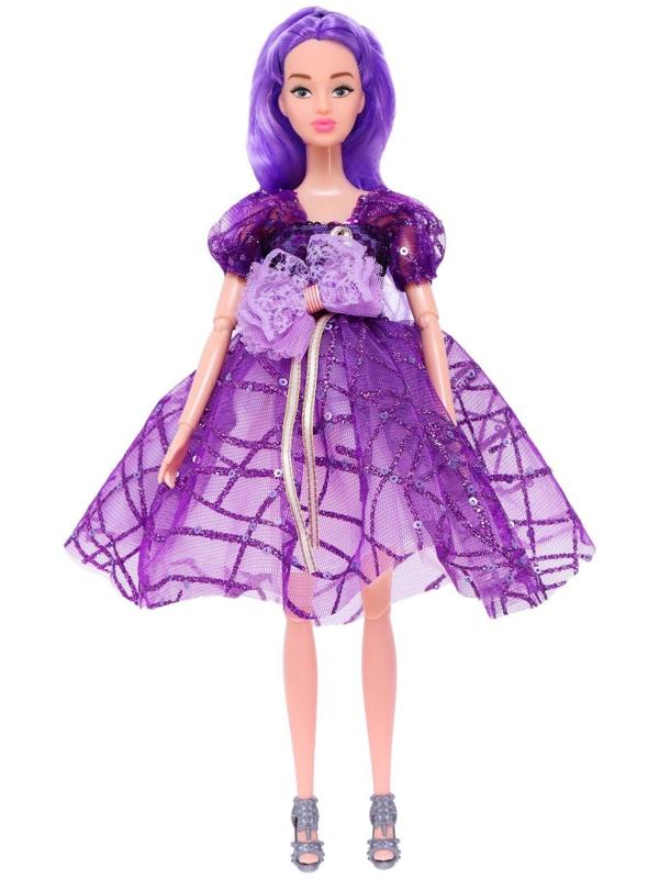 Кукла-модель «Нежные мечты» с аксессуарами, фиолетовые волосы