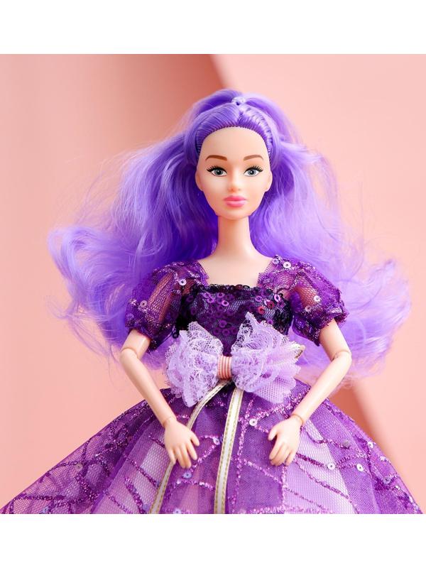 Кукла-модель «Нежные мечты» с аксессуарами, фиолетовые волосы