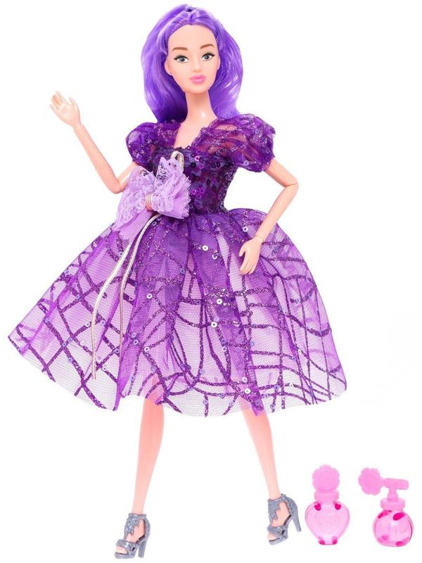 Кукла-модель «Нежные мечты» с аксессуарами, фиолетовые волосы