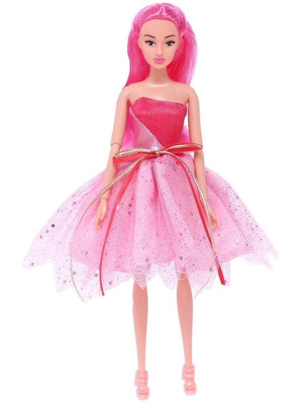 Кукла-модель «Нежные мечты» с розовыми волосами