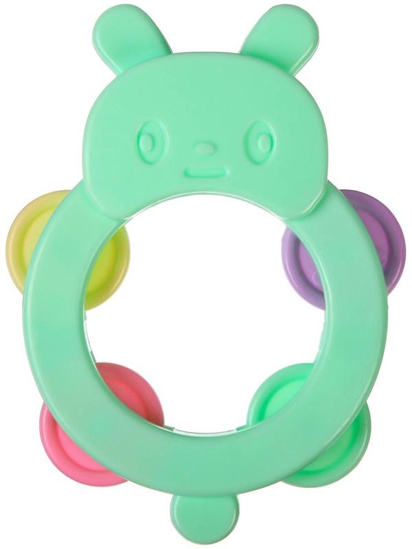 Погремушка бубен «Зайчик», МИКС