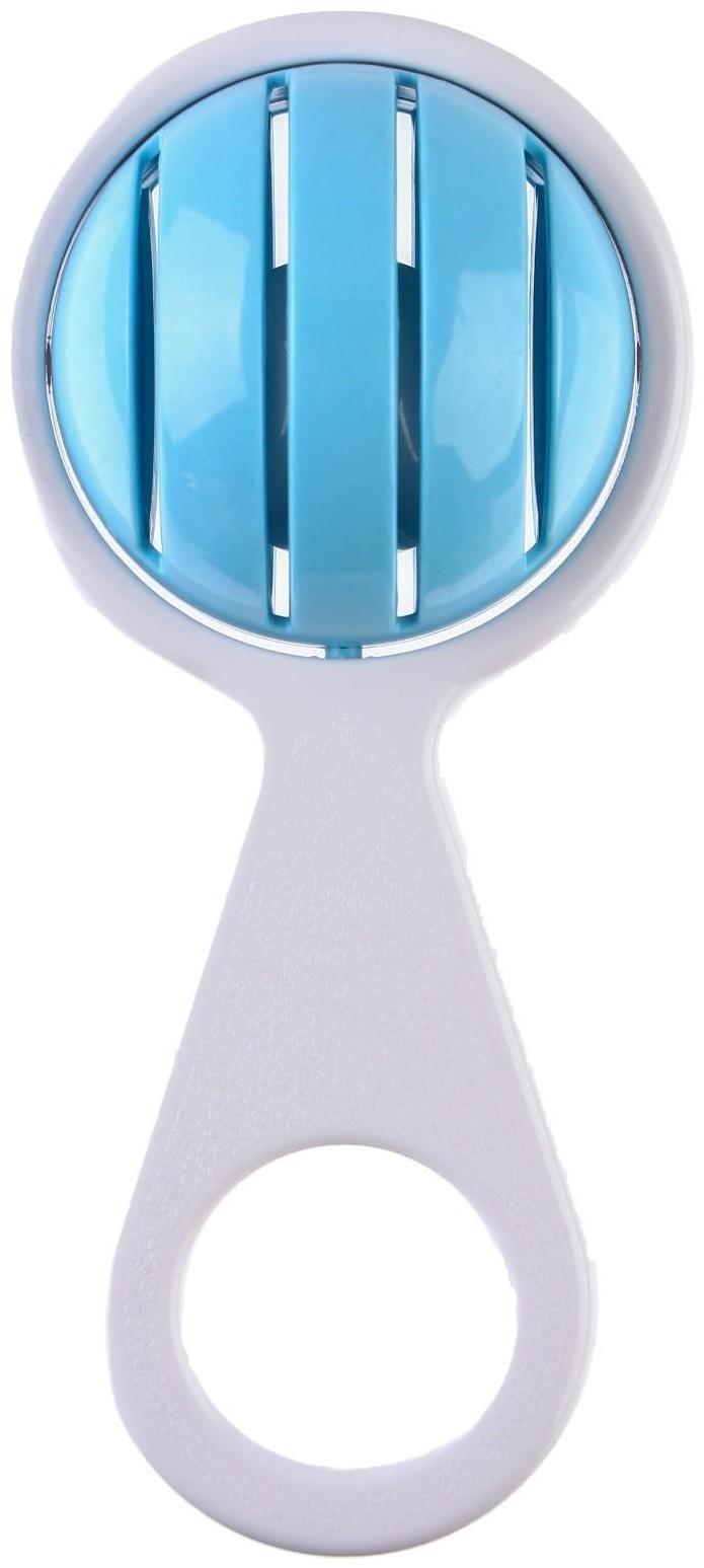 Погремушка «Смайлик», на ручке, цвет МИКС