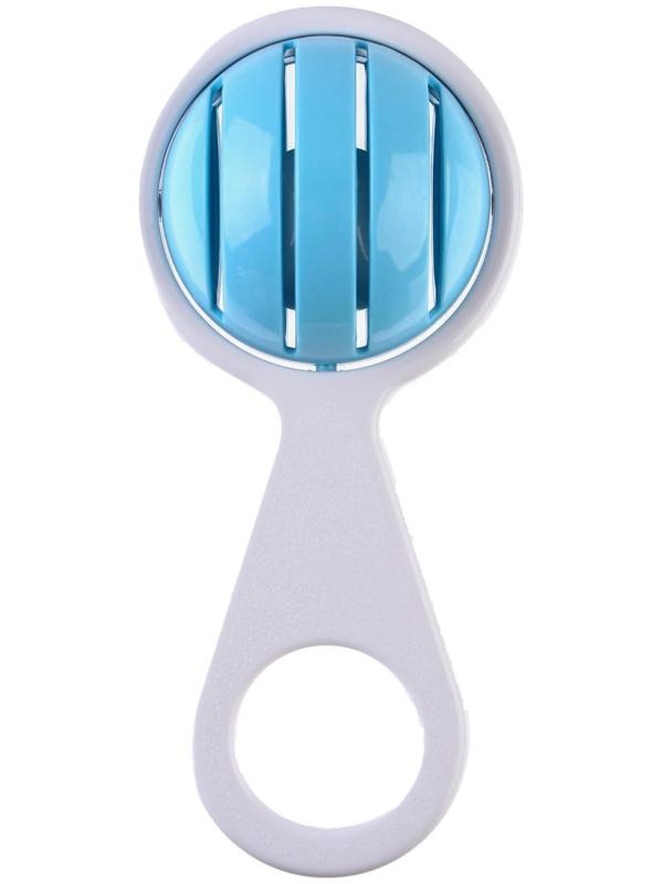 Погремушка «Смайлик», на ручке, цвет МИКС