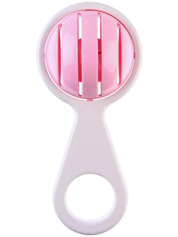 Погремушка «Смайлик», на ручке, цвет МИКС